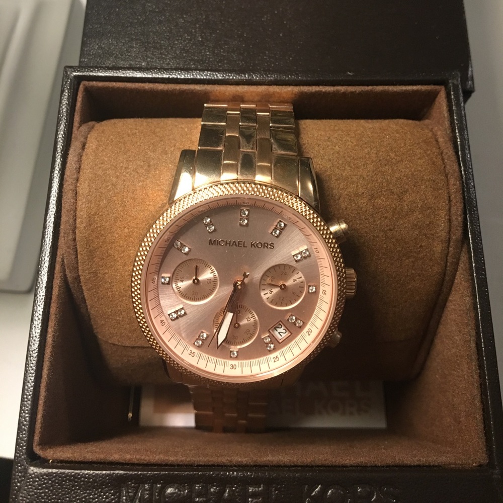Micheal Kors watch rose gold